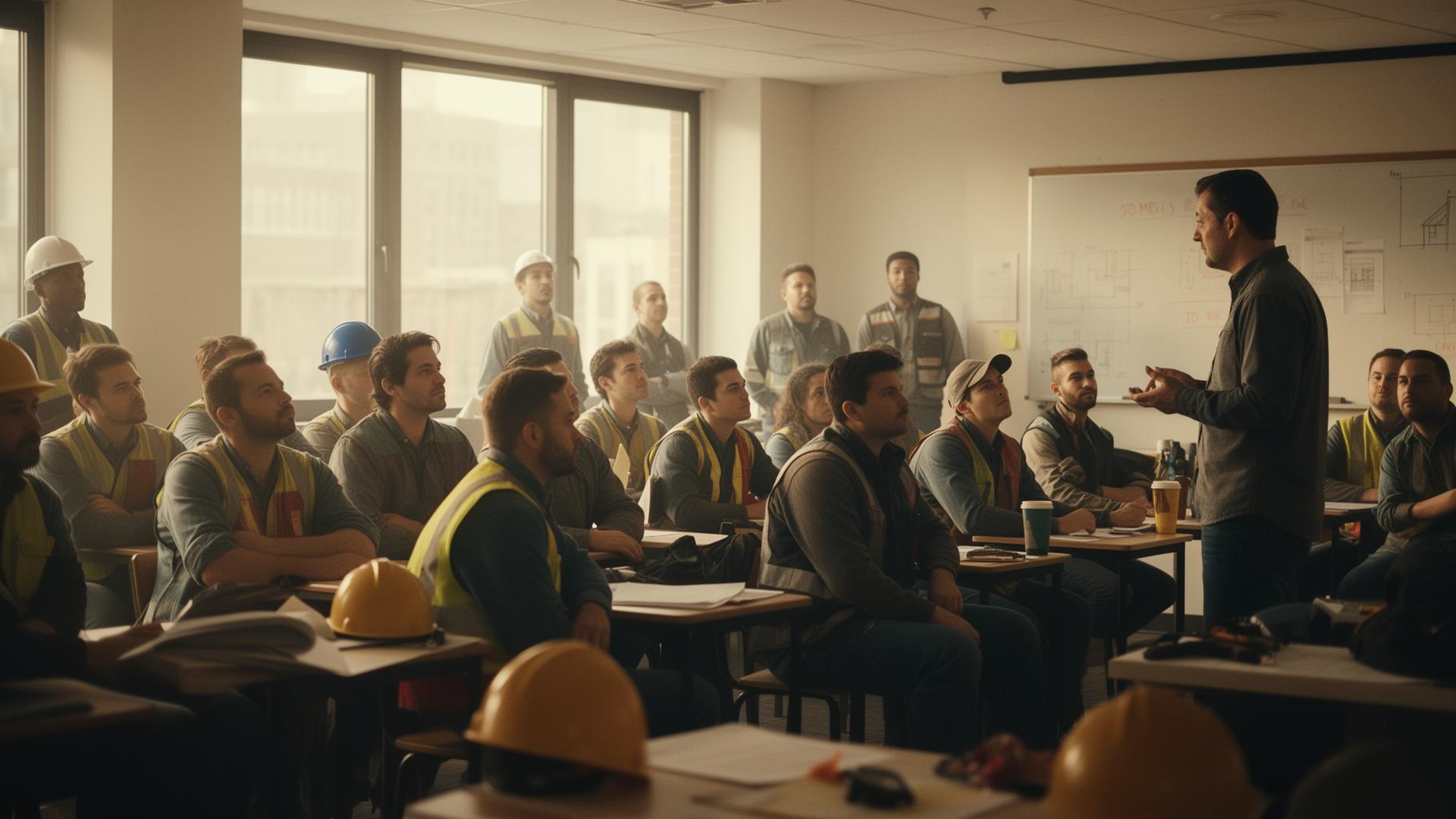 Workplace training session in progress